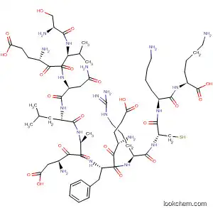Molecular Structure of 478799-42-7 (L-Lysine,
L-seryl-L-a-glutamyl-L-valyl-L-asparaginyl-L-leucyl-L-a-aspartyl-L-alanyl-L-
a-glutamyl-L-phenylalanyl-L-arginyl-L-cysteinyl-L-lysyl-)