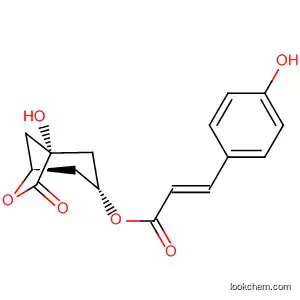 Molecular Structure of 483980-92-3 (2-Propenoic acid, 3-(4-hydroxyphenyl)-,
(1R,3R,4R,5R)-1-hydroxy-7-oxo-6-oxabicyclo[3.2.1]octane-3,4-diyl
ester, (2E,2'E)-)