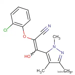 Molecular Structure of 485804-10-2 (2-Propenenitrile,
2-(2-chlorophenoxy)-3-hydroxy-3-(1,3,4-trimethyl-1H-pyrazol-5-yl)-)