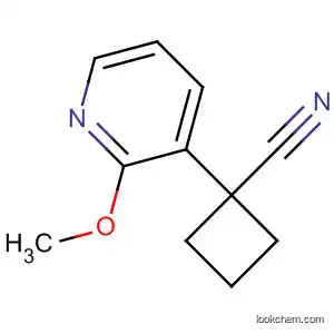 Molecular Structure of 485828-64-6 (Cyclobutanecarbonitrile, 1-(2-methoxy-3-pyridinyl)-)
