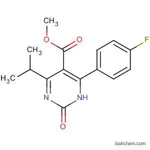Molecular Structure of 488798-37-4 (5-PyriMidinecarboxylic acid, 4-(4-fluorophenyl)-1,2-dihydro-6-(1-Methylethyl)-2-oxo-, Methyl ester)