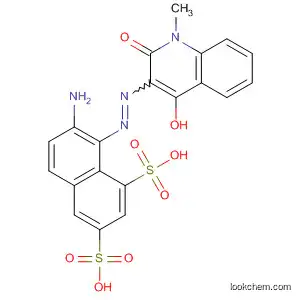 Molecular Structure of 488799-79-7 (1,3-Naphthalenedisulfonic acid,
7-amino-8-[(1,2-dihydro-4-hydroxy-1-methyl-2-oxo-3-quinolinyl)azo]-)