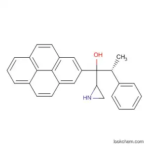 Molecular Structure of 488834-85-1 (2-Aziridinemethanol, 1-[(1R)-1-phenylethyl]-a-2-pyrenyl-, (2S)-)