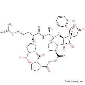 Molecular Structure of 488836-10-8 (L-Proline,
L-arginyl-L-alanyl-L-a-aspartyl-L-tryptophyl-L-prolylglycyl-L-prolyl-)