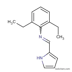 Molecular Structure of 488856-56-0 (Benzenamine, 2,6-diethyl-N-(1H-pyrrol-2-ylmethylene)- (9CI))
