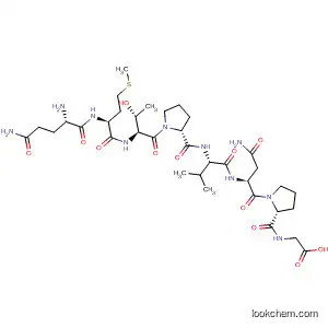 Molecular Structure of 489448-14-8 (Glycine,
L-glutaminyl-L-methionyl-L-threonyl-L-prolyl-L-valyl-L-asparaginyl-L-prolyl-)
