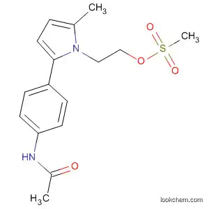 Molecular Structure of 494850-92-9 (Acetamide,
N-[4-[5-methyl-1-[2-[(methylsulfonyl)oxy]ethyl]-1H-pyrrol-2-yl]phenyl]-)