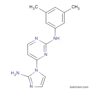 Molecular Structure of 496795-60-9 (2-Pyrimidinamine,
4-(2-amino-1H-imidazol-1-yl)-N-(3,5-dimethylphenyl)-)