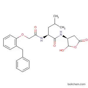 Pentanamide,
4-methyl-2-[[[2-(phenylmethyl)phenoxy]acetyl]amino]-N-[(3S)-tetrahydro-
2-hydroxy-5-oxo-3-furanyl]-, (2S)-