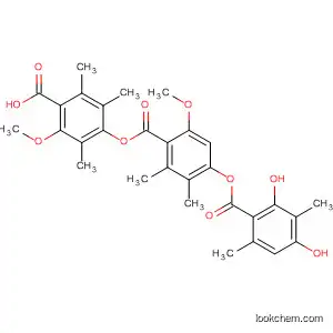 Molecular Structure of 497879-25-1 (Benzoic acid,
4-[(2,4-dihydroxy-3,6-dimethylbenzoyl)oxy]-6-methoxy-2,3-dimethyl-,
4-carboxy-3-methoxy-2,5,6-trimethylphenyl ester)