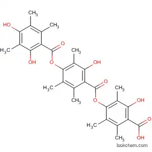 Benzoic acid,
4-[(2,4-dihydroxy-3,5,6-trimethylbenzoyl)oxy]-2-hydroxy-3,5,6-trimethyl-,
4-carboxy-3-hydroxy-2,5,6-trimethylphenyl ester