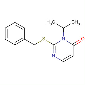 Molecular Structure of 497944-65-7 (4(3H)-Pyrimidinone, 3-(1-methylethyl)-2-[(phenylmethyl)thio]-)
