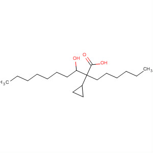 Molecular Structure of 497963-45-8 (Cyclopropanedecanoic acid, 2-hexyl-b-hydroxy-)