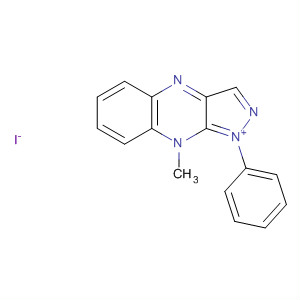Molecular Structure of 497963-53-8 (1H-Pyrazolo[3,4-b]quinoxalinium, 9-methyl-1-phenyl-, iodide)