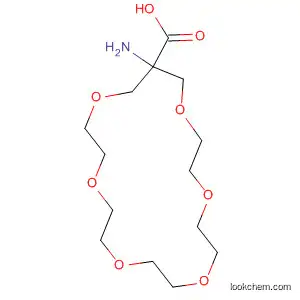 Molecular Structure of 497967-84-7 (1,4,7,10,13,16-Hexaoxacyclononadecane-18-carboxylic acid,
18-amino-)