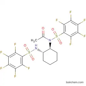 Molecular Structure of 498542-92-0 (Acetamide,
N-[(pentafluorophenyl)sulfonyl]-N-[(1S,2S)-2-[[(pentafluorophenyl)sulfon
yl]amino]cyclohexyl]-)