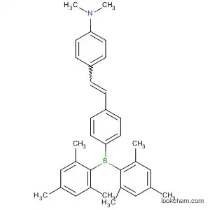 Molecular Structure of 498547-75-4 (Benzenamine,
4-[2-[4-[bis(2,4,6-trimethylphenyl)boryl]phenyl]ethenyl]-N,N-dimethyl-)