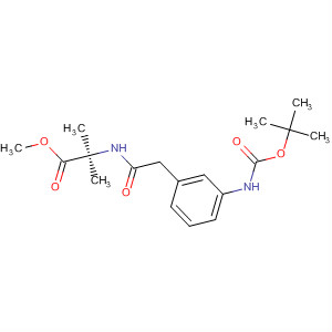 Molecular Structure of 498554-45-3 (Alanine,
N-[[3-[[(1,1-dimethylethoxy)carbonyl]amino]phenyl]acetyl]-2-methyl-,
methyl ester)