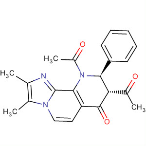 Imidazo[1,2-h][1,7]naphthyridin-7(8H)-one,  8,10-diacetyl-9,10-dihydro-2,3-dimethyl-9-phenyl-, (8R,9R)-