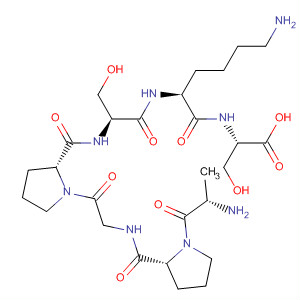 Molecular Structure of 498565-49-4 (L-Serine, L-alanyl-L-prolylglycyl-L-prolyl-L-seryl-L-lysyl-)
