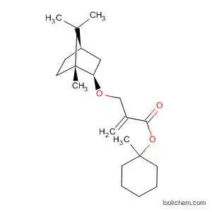 Molecular Structure of 498567-69-4 (2-Propenoic acid,
2-[[[(1R,2R,4R)-1,7,7-trimethylbicyclo[2.2.1]hept-2-yl]oxy]methyl]-,
1-methylcyclohexyl ester)