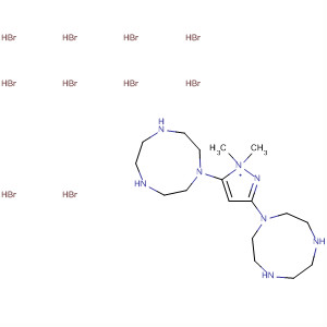 Molecular Structure of 498567-84-3 (1H-1,4,7-Triazonine,
1,1'-[1H-pyrazole-3,5-diylbis(methylene)]bis[octahydro-,
pentahydrobromide)