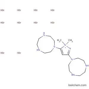 Molecular Structure of 498567-84-3 (1H-1,4,7-Triazonine,
1,1'-[1H-pyrazole-3,5-diylbis(methylene)]bis[octahydro-,
pentahydrobromide)