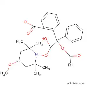 Molecular Structure of 498574-76-8 (Benzeneethanol, b-[(4-methoxy-2,2,6,6-tetramethyl-1-piperidinyl)oxy]-,
benzoate (ester))