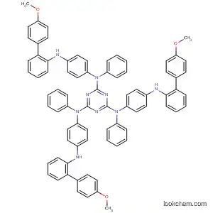 Molecular Structure of 498584-51-3 (1,3,5-Triazine-2,4,6-triamine,
N,N',N''-tris[4-[(4-methoxyphenyl)phenylamino]phenyl]-N,N',N''-triphenyl-)