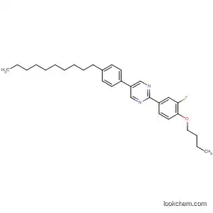 Molecular Structure of 499237-01-3 (Pyrimidine, 2-(4-butoxy-3-fluorophenyl)-5-(4-decylphenyl)-)