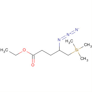 Molecular Structure of 499968-78-4 (Pentanoic acid, 4-azido-5-(trimethylsilyl)-, ethyl ester)
