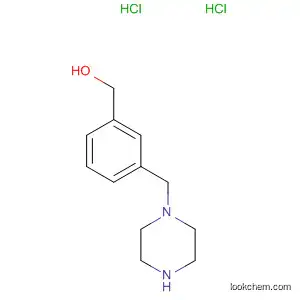 Molecular Structure of 500013-40-1 (Benzenemethanol, 3-(1-piperazinylmethyl)-, dihydrochloride)