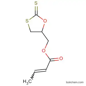 Molecular Structure of 500552-95-4 (2-Butenoic acid, (2-thioxo-1,3-oxathiolan-5-yl)methyl ester)