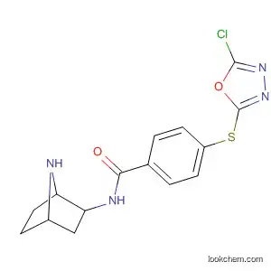 Molecular Structure of 500559-73-9 (Benzamide,
N-(1S,2R,4R)-7-azabicyclo[2.2.1]hept-2-yl-4-[(5-chloro-1,3,4-oxadiazol
-2-yl)thio]-)