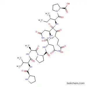 Molecular Structure of 500800-76-0 (L-Proline,
L-prolyl-L-valyl-L-alanyl-L-prolyl-L-asparaginyl-L-a-glutamyl-L-asparaginyl-L
-isoleucyl-)