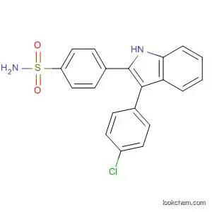 Molecular Structure of 500870-88-2 (Benzenesulfonamide, 4-[3-(4-chlorophenyl)-1H-indol-2-yl]-)