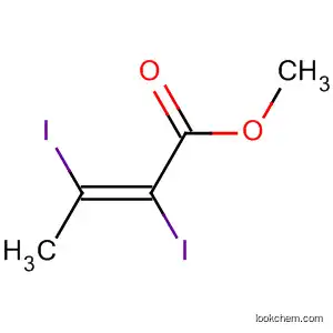 Molecular Structure of 500912-97-0 (2-Butenoic acid, 2,3-diiodo-, methyl ester, (2E)-)