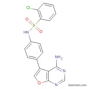 Benzenesulfonamide,
N-[4-(4-aminofuro[2,3-d]pyrimidin-5-yl)phenyl]-2-chloro-
