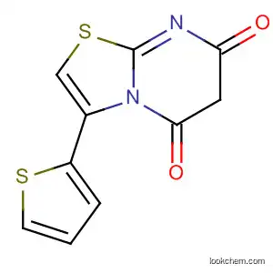 Molecular Structure of 501955-60-8 (5H-Thiazolo[3,2-a]pyrimidine-5,7(6H)-dione, 3-(2-thienyl)-)