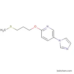 Molecular Structure of 502651-01-6 (Pyridine, 5-(1H-imidazol-1-yl)-2-[3-(methylthio)propoxy]-)