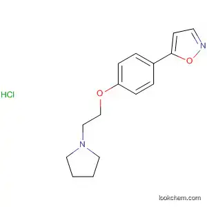 Molecular Structure of 502652-84-8 (Isoxazole, 5-[4-[2-(1-pyrrolidinyl)ethoxy]phenyl]-, monohydrochloride)