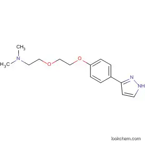 Molecular Structure of 502654-66-2 (Ethanamine, N,N-dimethyl-2-[2-[4-(1H-pyrazol-3-yl)phenoxy]ethoxy]-)