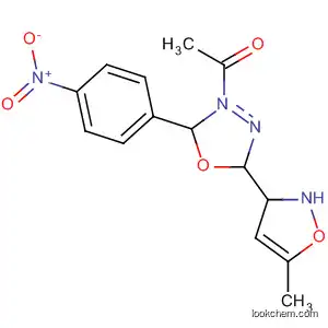 Molecular Structure of 502964-58-1 (1,3,4-Oxadiazole,
3-acetyl-2,3-dihydro-5-(5-methyl-3-isoxazolyl)-2-(4-nitrophenyl)-)