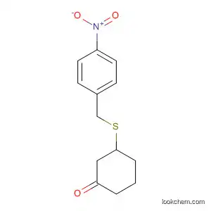 Molecular Structure of 508200-22-4 (Cyclohexanone, 3-[[(4-nitrophenyl)methyl]thio]-)