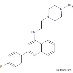 Molecular Structure of 510755-22-3 (4-Quinolinamine, 2-(4-fluorophenyl)-N-[2-(4-methyl-1-piperazinyl)ethyl]-)