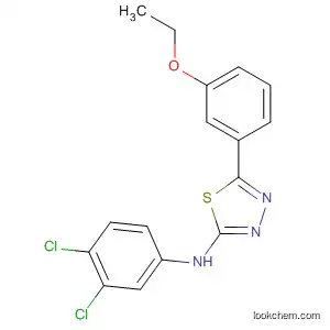 Molecular Structure of 514802-03-0 (1,3,4-Thiadiazol-2-amine, N-(3,4-dichlorophenyl)-5-(3-ethoxyphenyl)-)