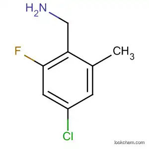 Molecular Structure of 518357-45-4 (Benzenemethanamine, 4-chloro-2-fluoro-6-methyl-)