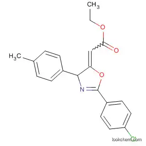 Molecular Structure of 526214-05-1 (Acetic acid,
[2-(4-chlorophenyl)-4-(4-methylphenyl)-5(4H)-oxazolylidene]-, ethyl ester)