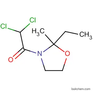 Molecular Structure of 52836-16-5 (Oxazolidine, 3-(dichloroacetyl)-2-ethyl-2-methyl-)