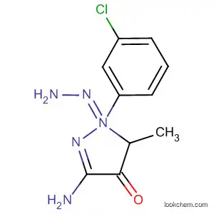 4H-Pyrazol-4-one, 3-amino-5-methyl-, (3-chlorophenyl)hydrazone